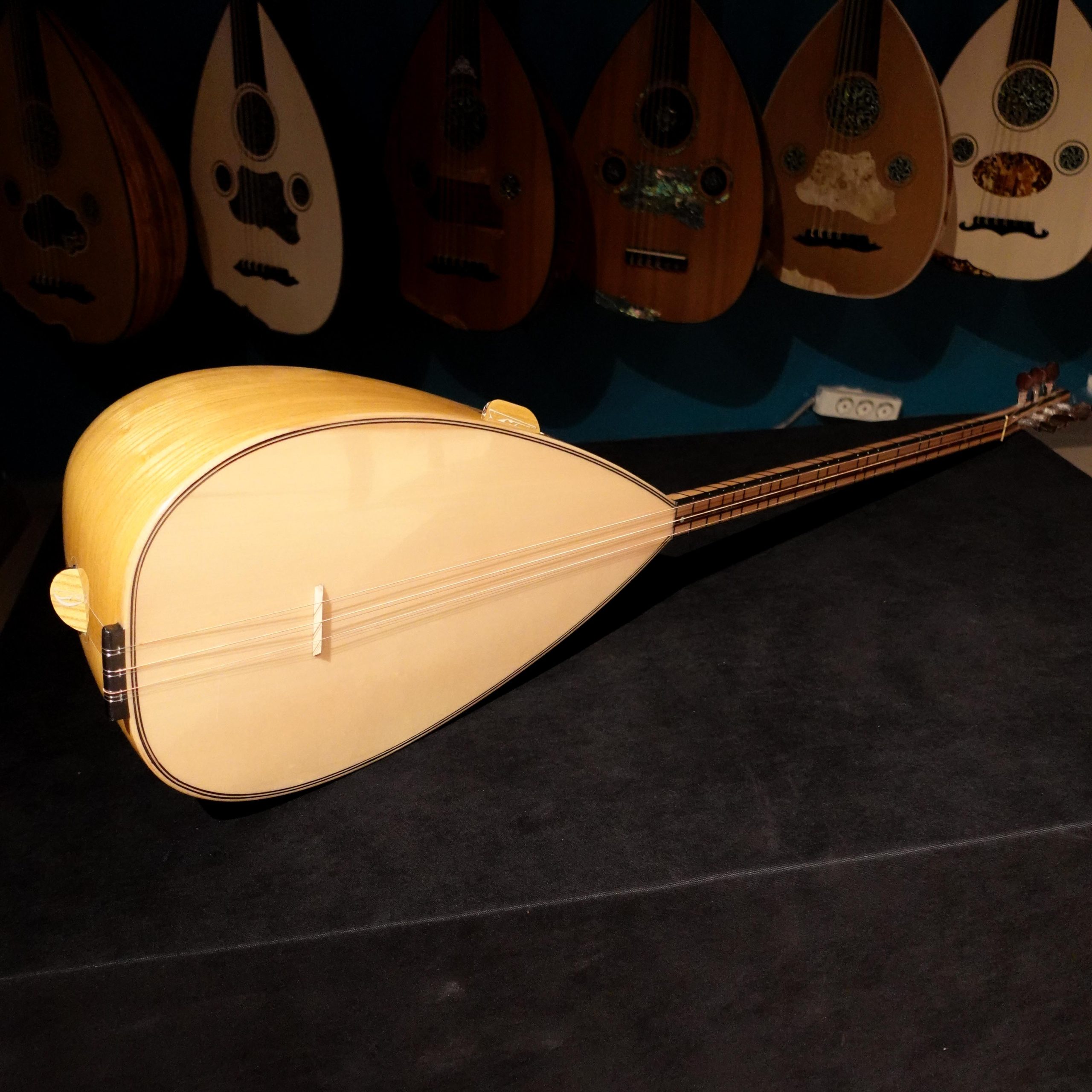 46 cm Yaprak Dut Tekneli Divan Bağlama - 0153 - Görsel 2