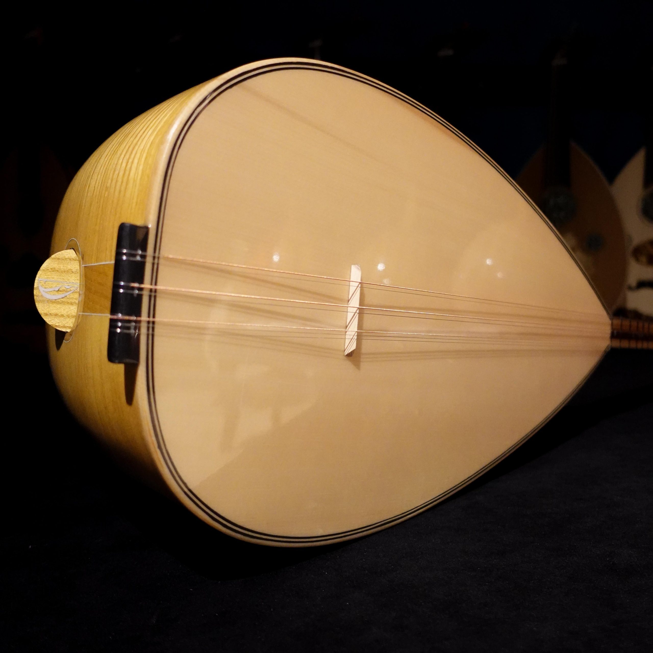 46 cm Yaprak Dut Tekneli Divan Bağlama - 0153