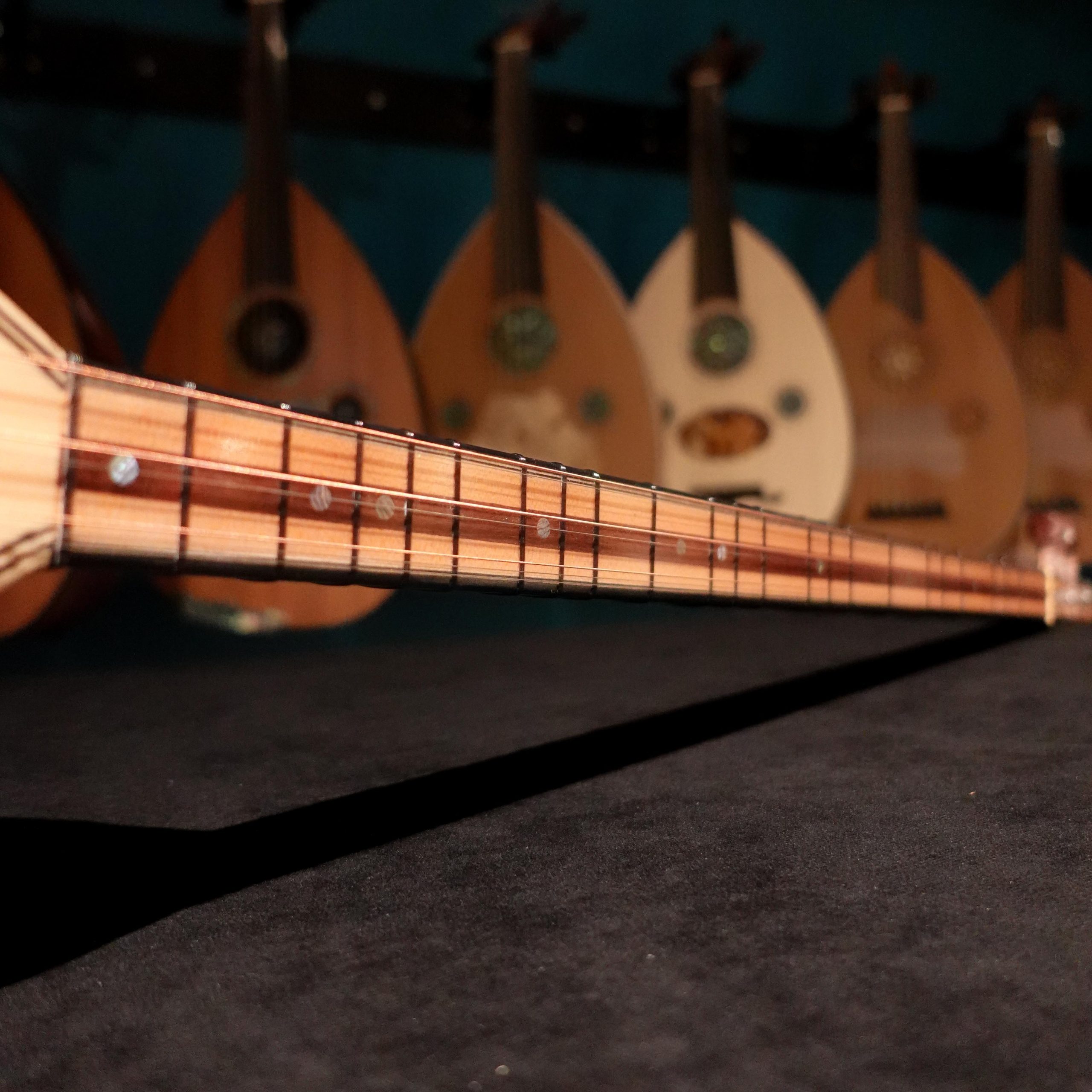 46 cm Yaprak Dut Tekneli Divan Bağlama - 0153 - Görsel 3