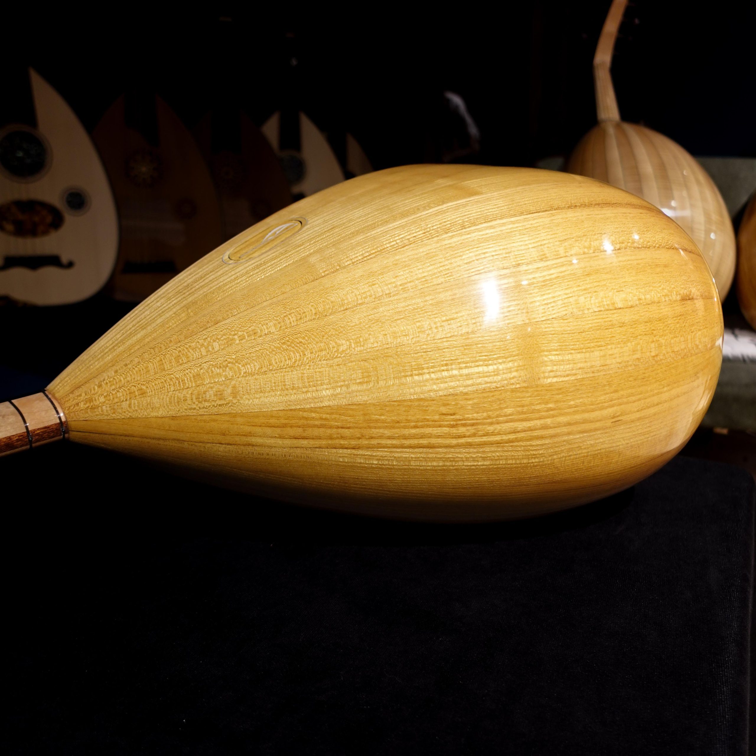 46 cm Yaprak Dut Tekneli Divan Bağlama - 0153 - Görsel 6