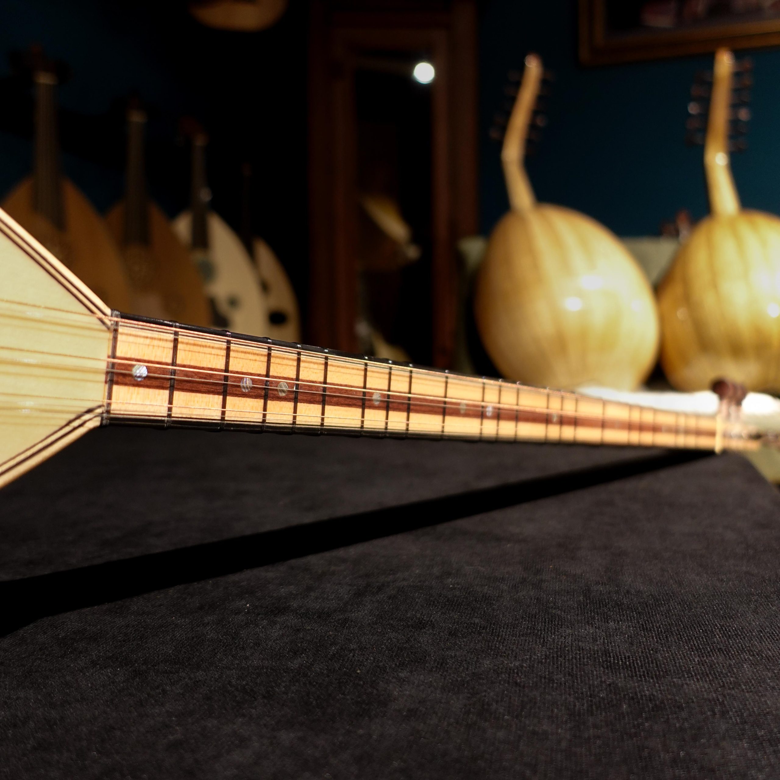 46 cm Yaprak Dut Tekneli Divan Bağlama - 0153 - Görsel 8