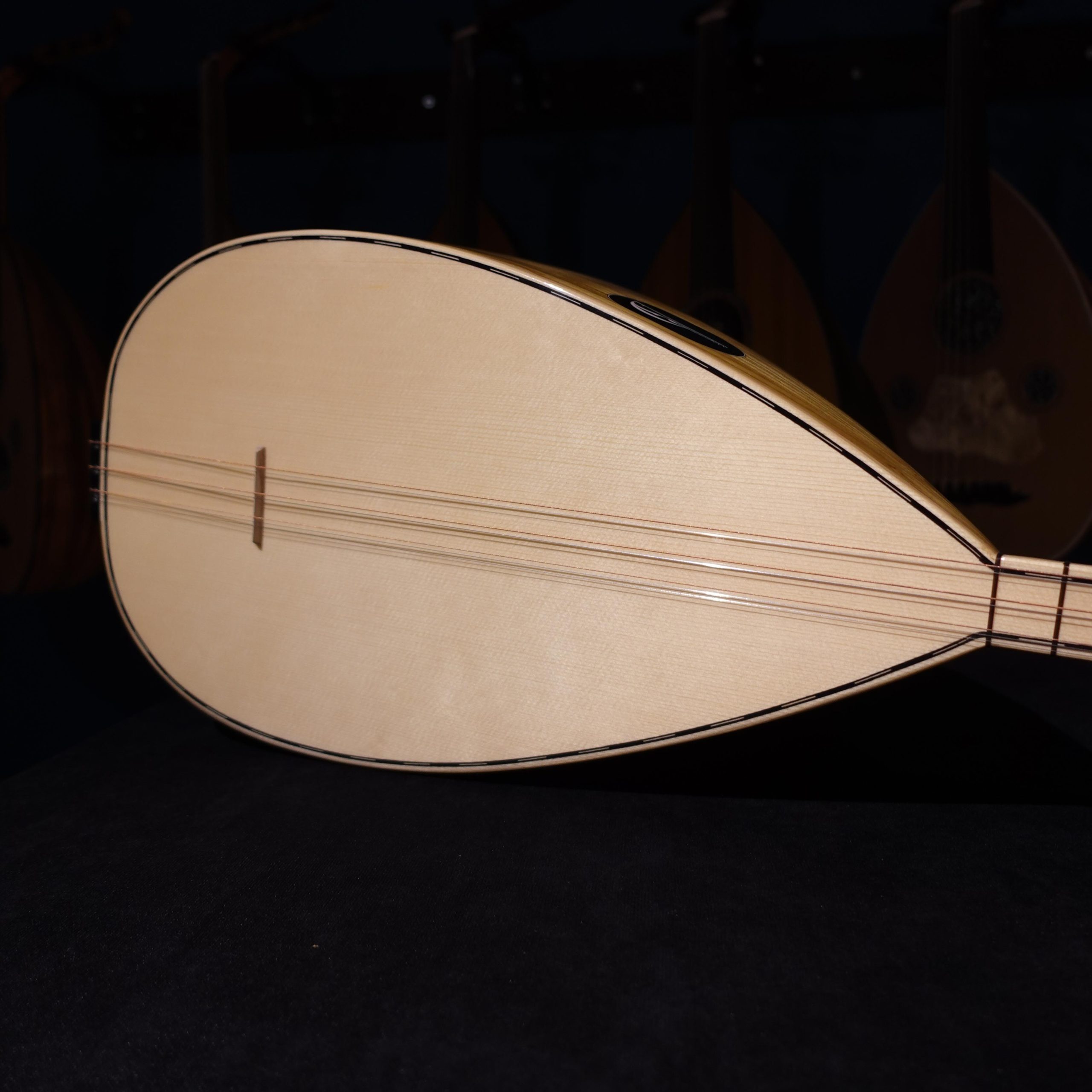 45 cm Yaprak Dut Tekneli Divan Bağlama - 0152 - Görsel 2