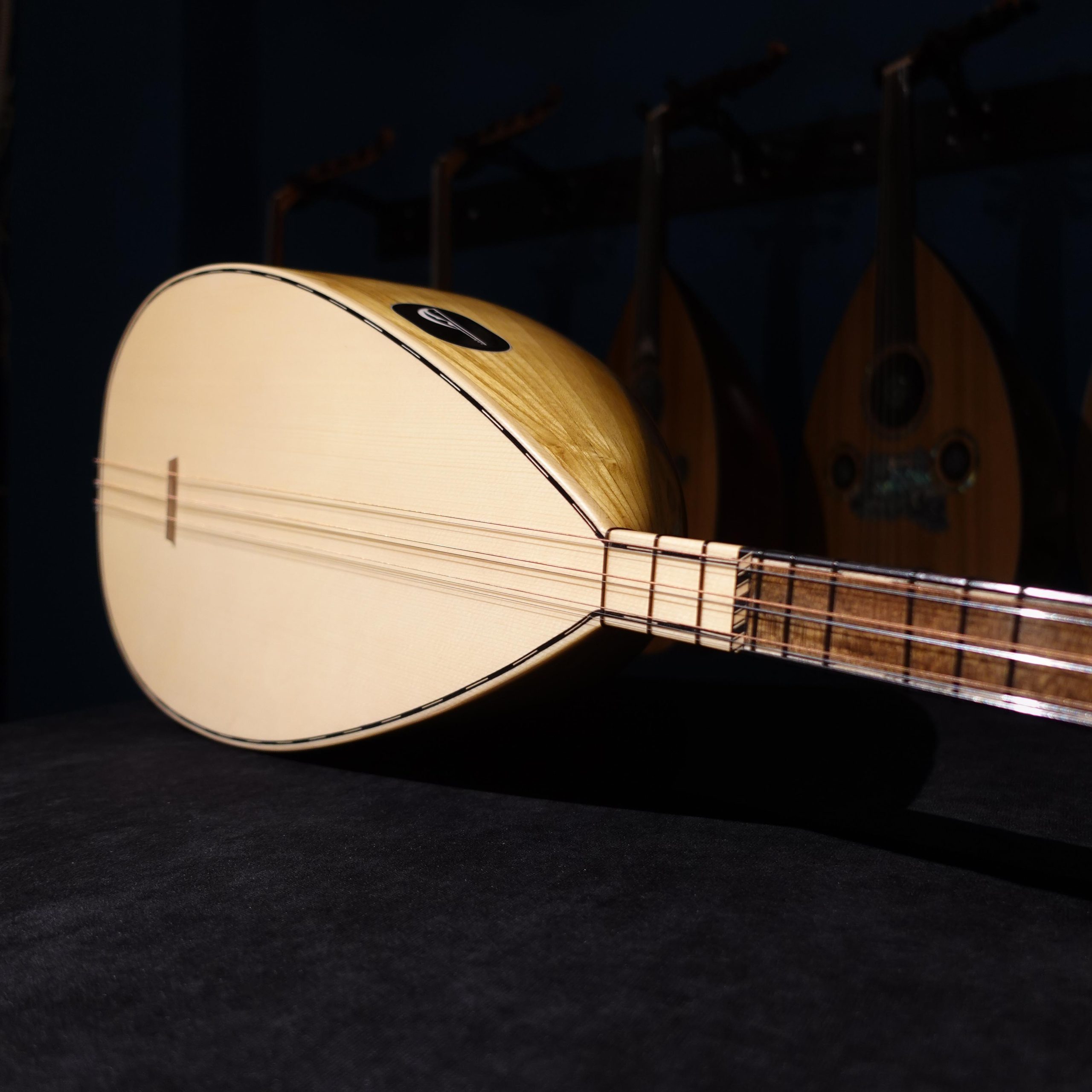 45 cm Yaprak Dut Tekneli Divan Bağlama - 0152 - Görsel 4
