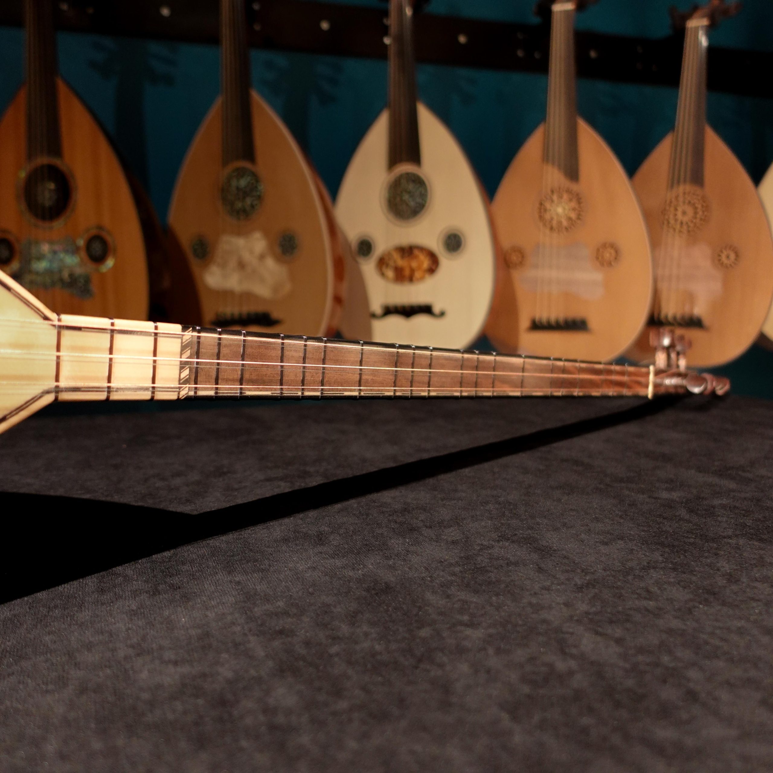 45 cm Yaprak Dut Tekneli Divan Bağlama - 0152 - Görsel 5
