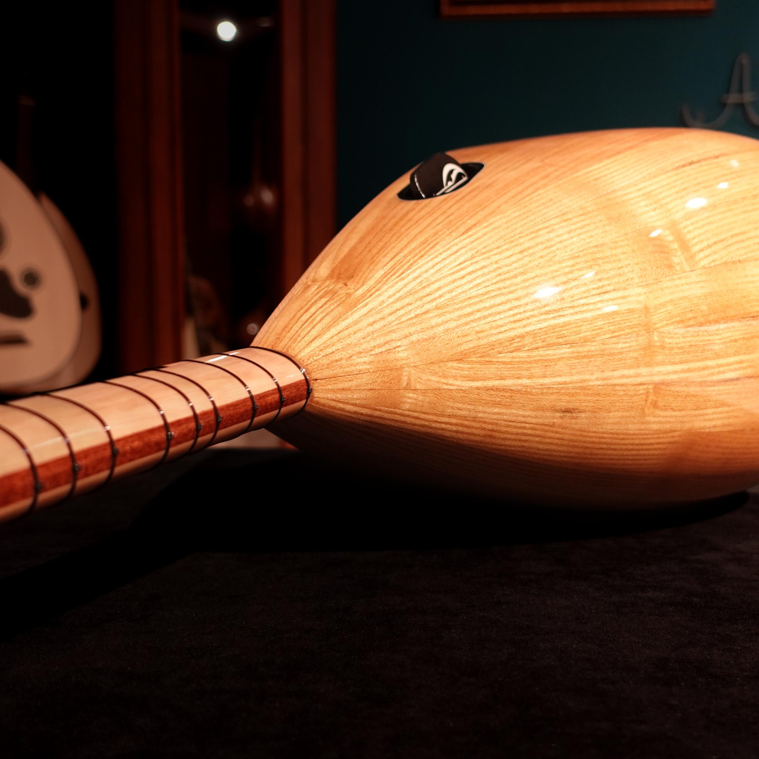 45 cm Yaprak Dut Tekneli Divan Bağlama - 0152 - Görsel 7