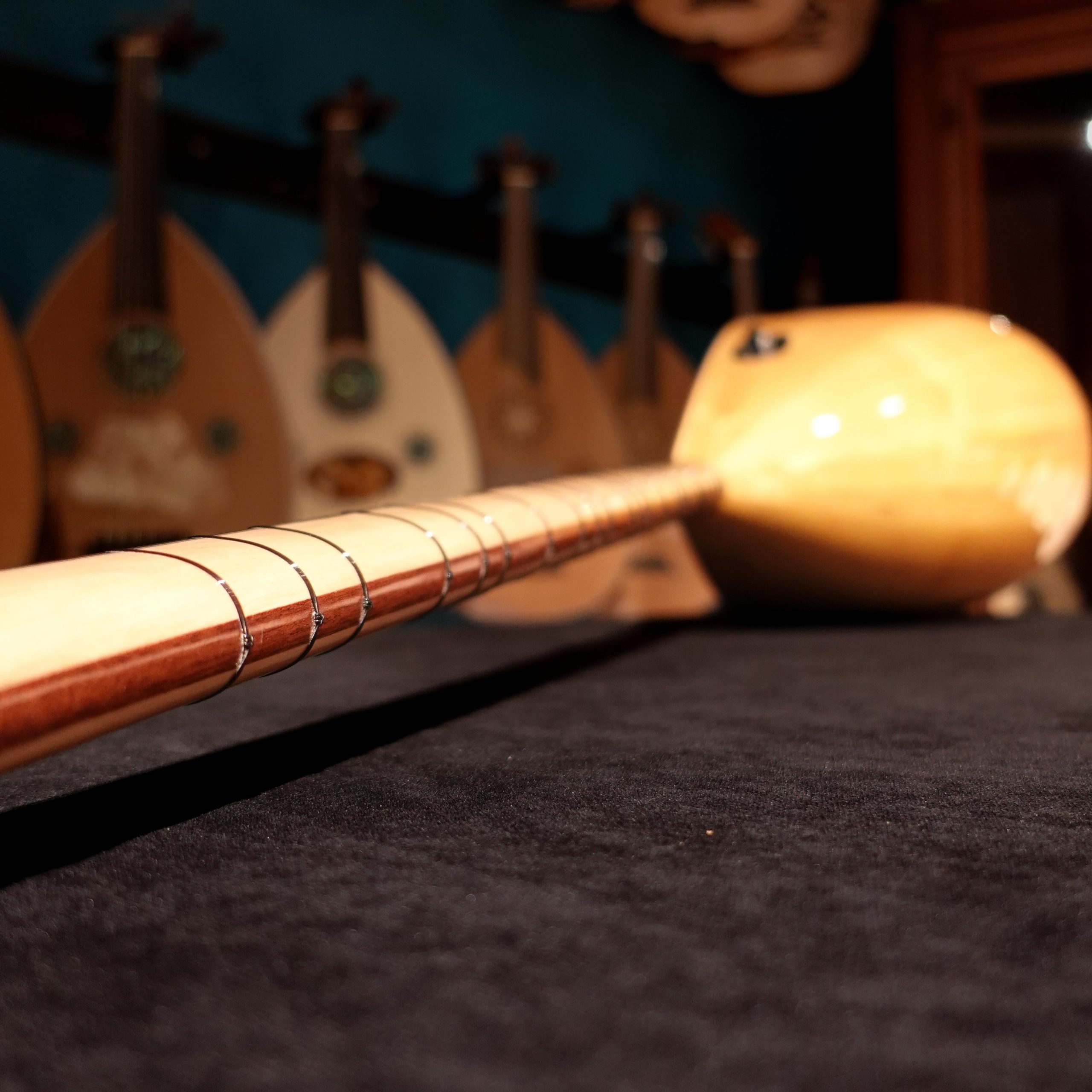 45 cm Yaprak Dut Tekneli Divan Bağlama - 0152 - Görsel 8
