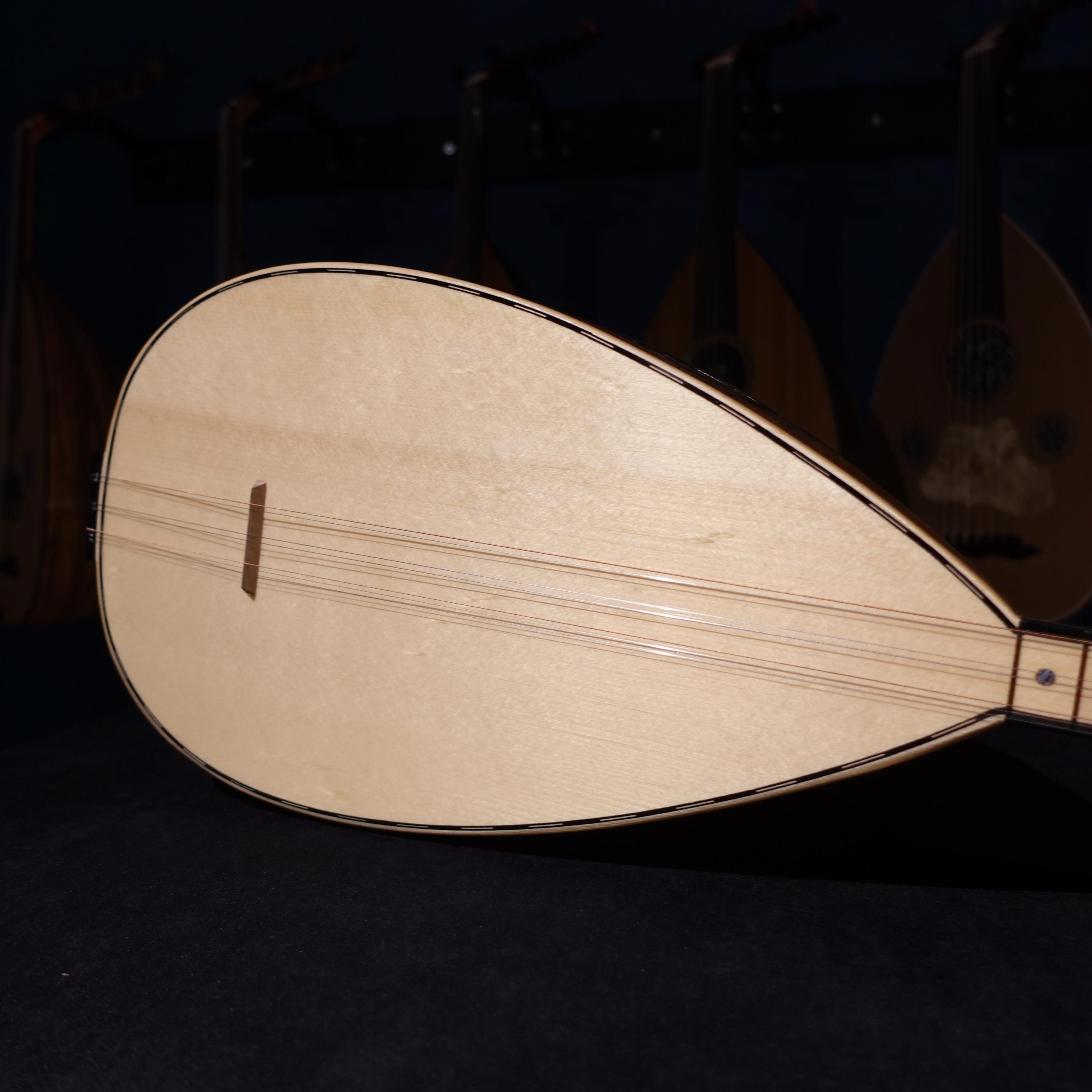 41 cm Maun Tekneli Kısa Saplı Bağlama - 0146 - Görsel 2
