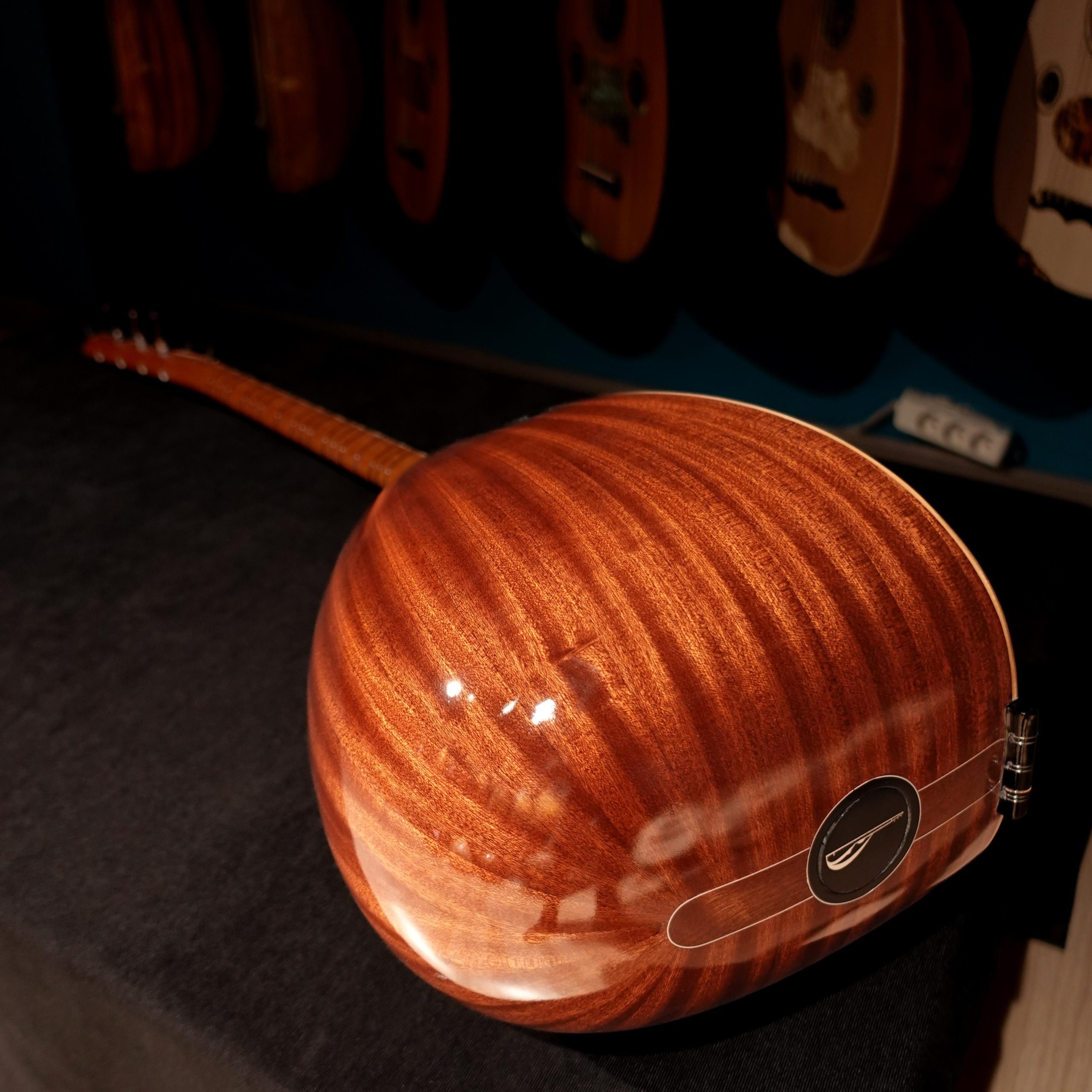 41 cm Maun Tekneli Kısa Saplı Bağlama - 0146 - Görsel 5