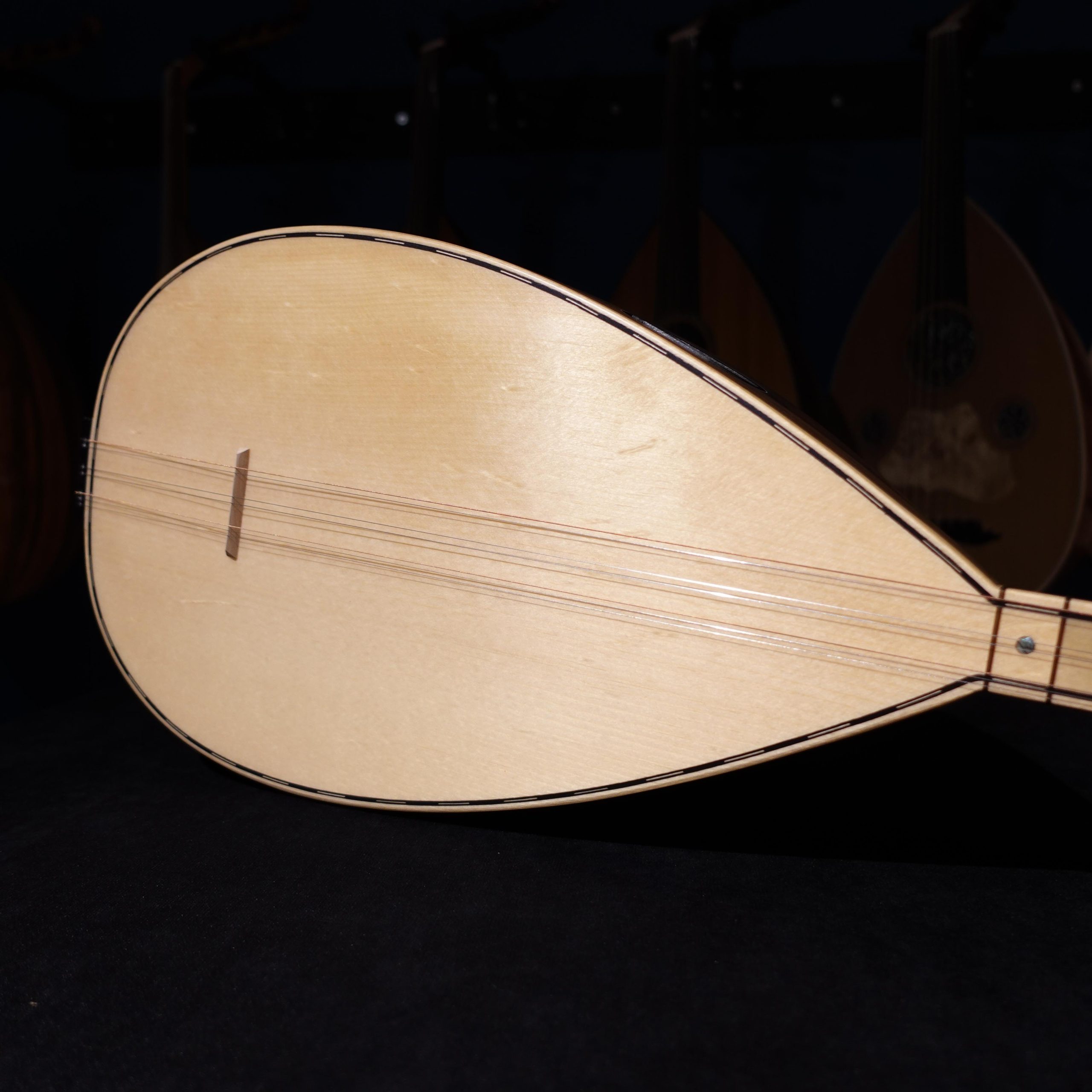 41 cm Ceviz Tekneli Kısa Saplı Bağlama - 0151 - Görsel 3